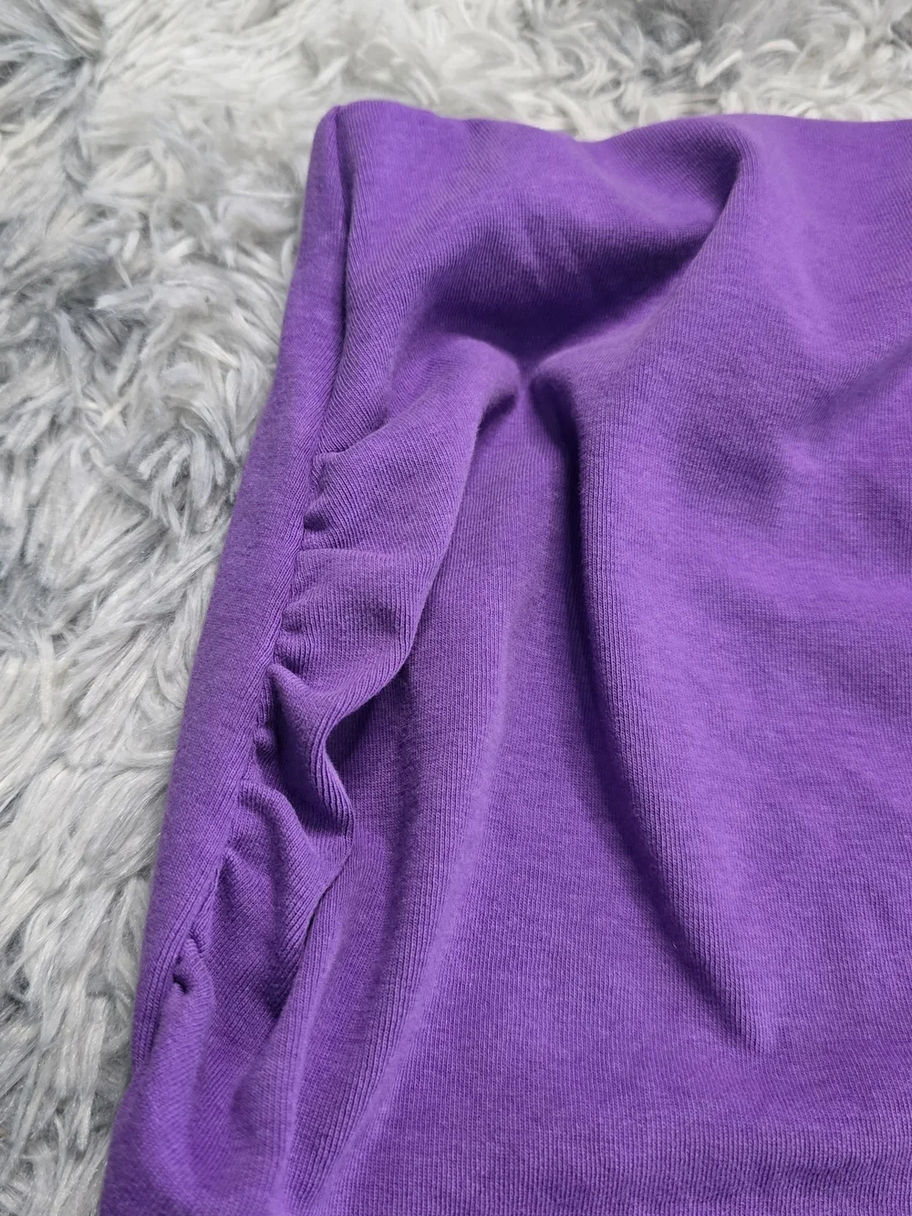Zara Violet Ruched Mini Skirt NWT Size Large